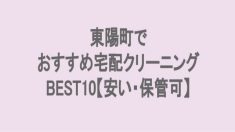 東陽町でおすすめの宅配クリーニング