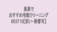 長原でおすすめの宅配クリーニング